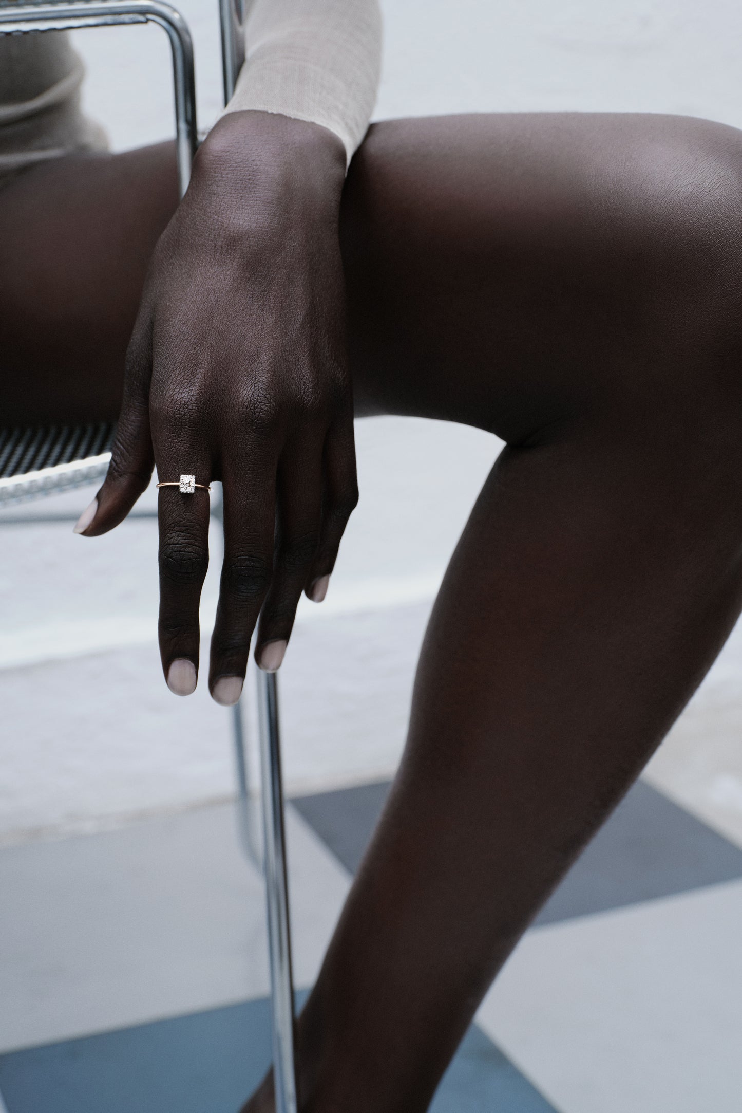 Mount Diamonds gold ring