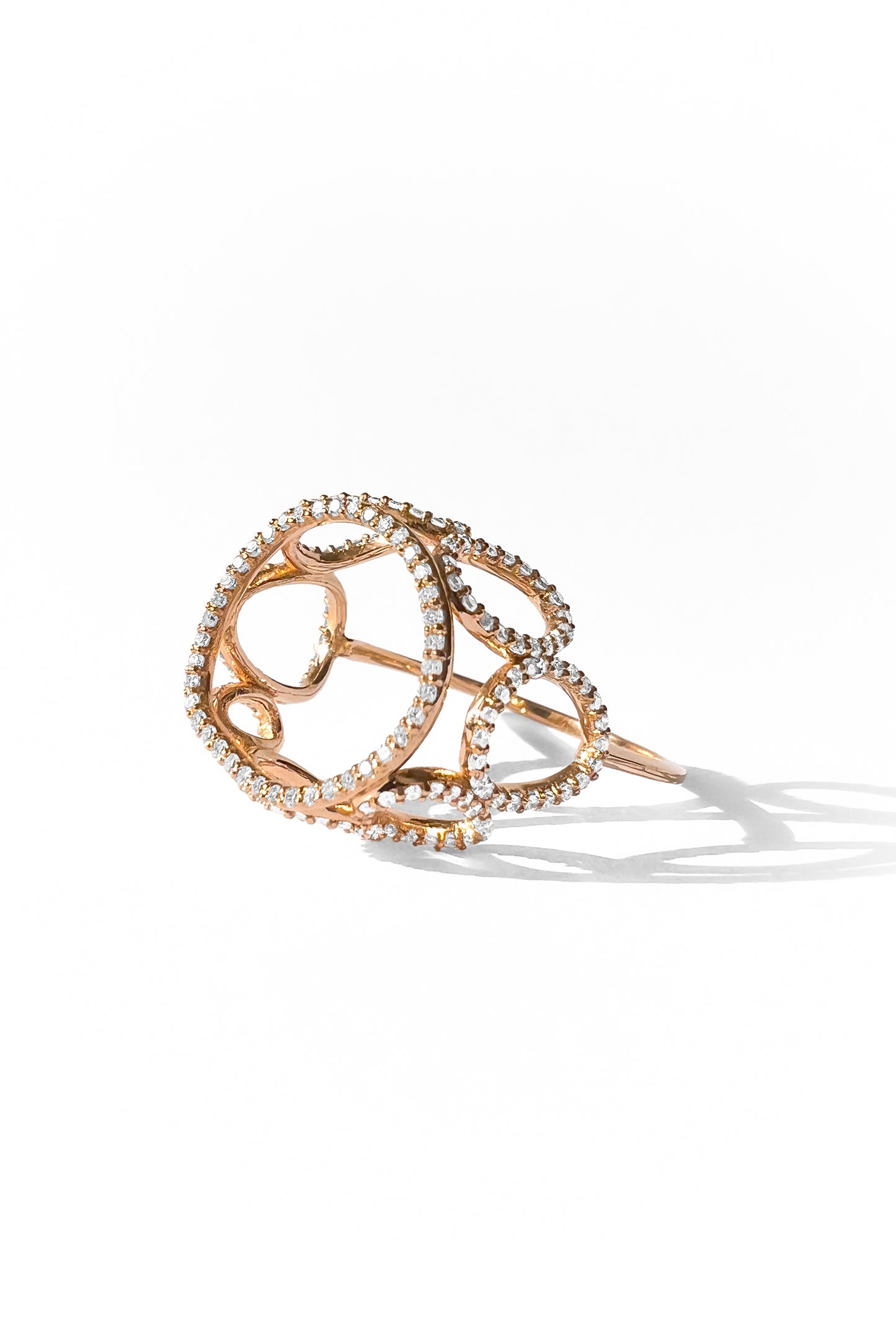 Bubbles Diamonds gold ring