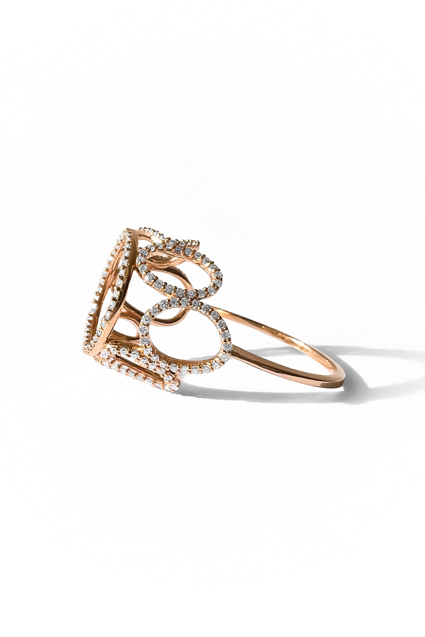 Bubbles Diamonds gold ring