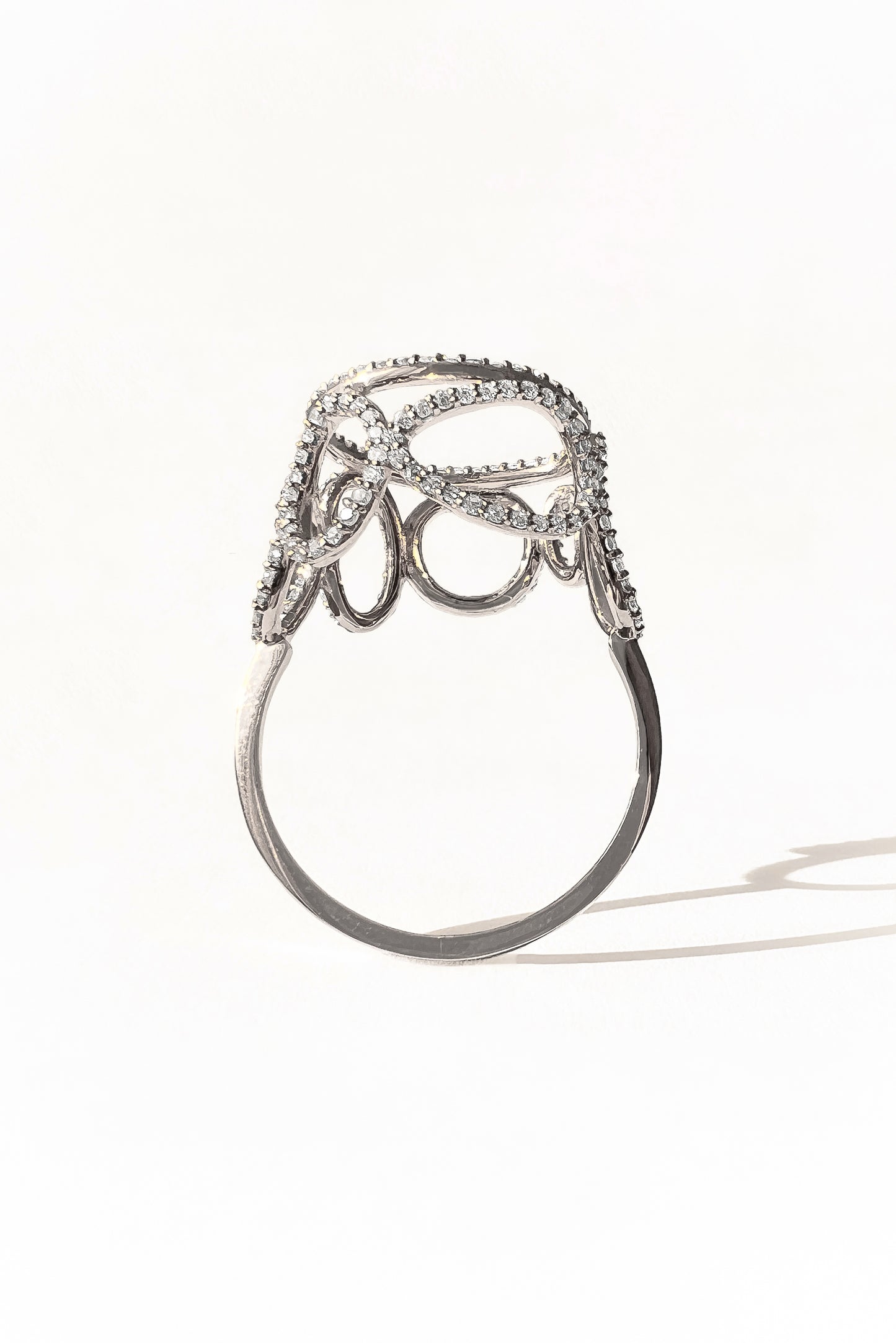 Bubbles Diamonds gold ring