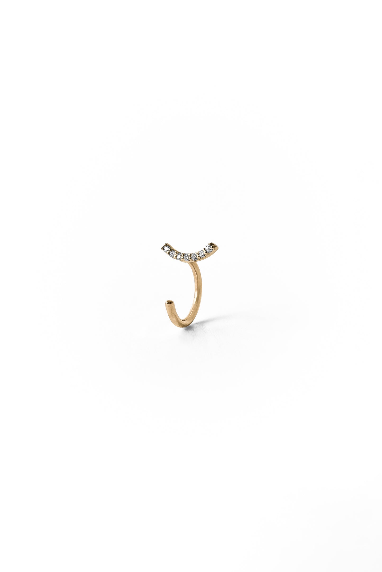 Piercing Curved diamonds en or