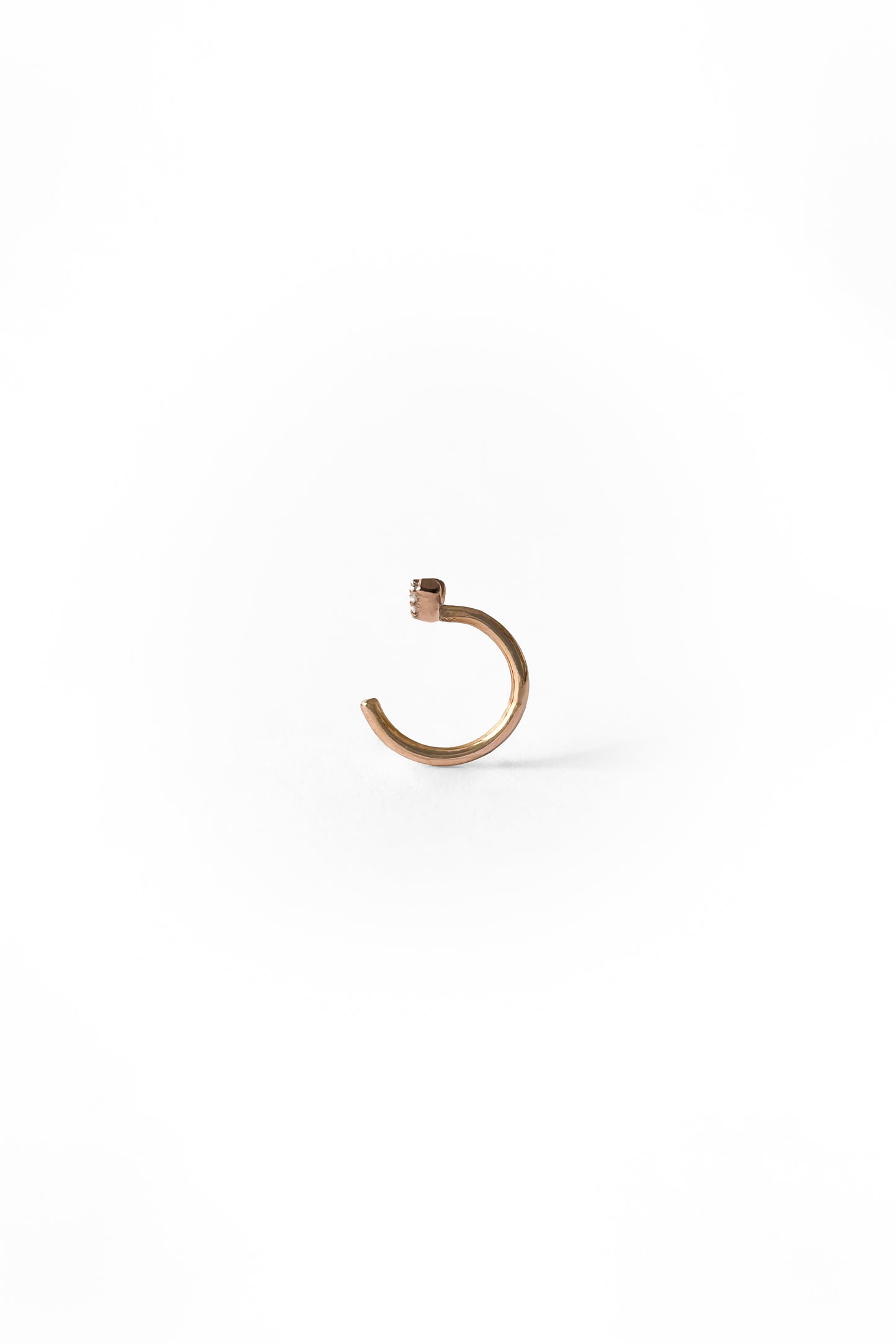 Piercing Curved diamonds en or