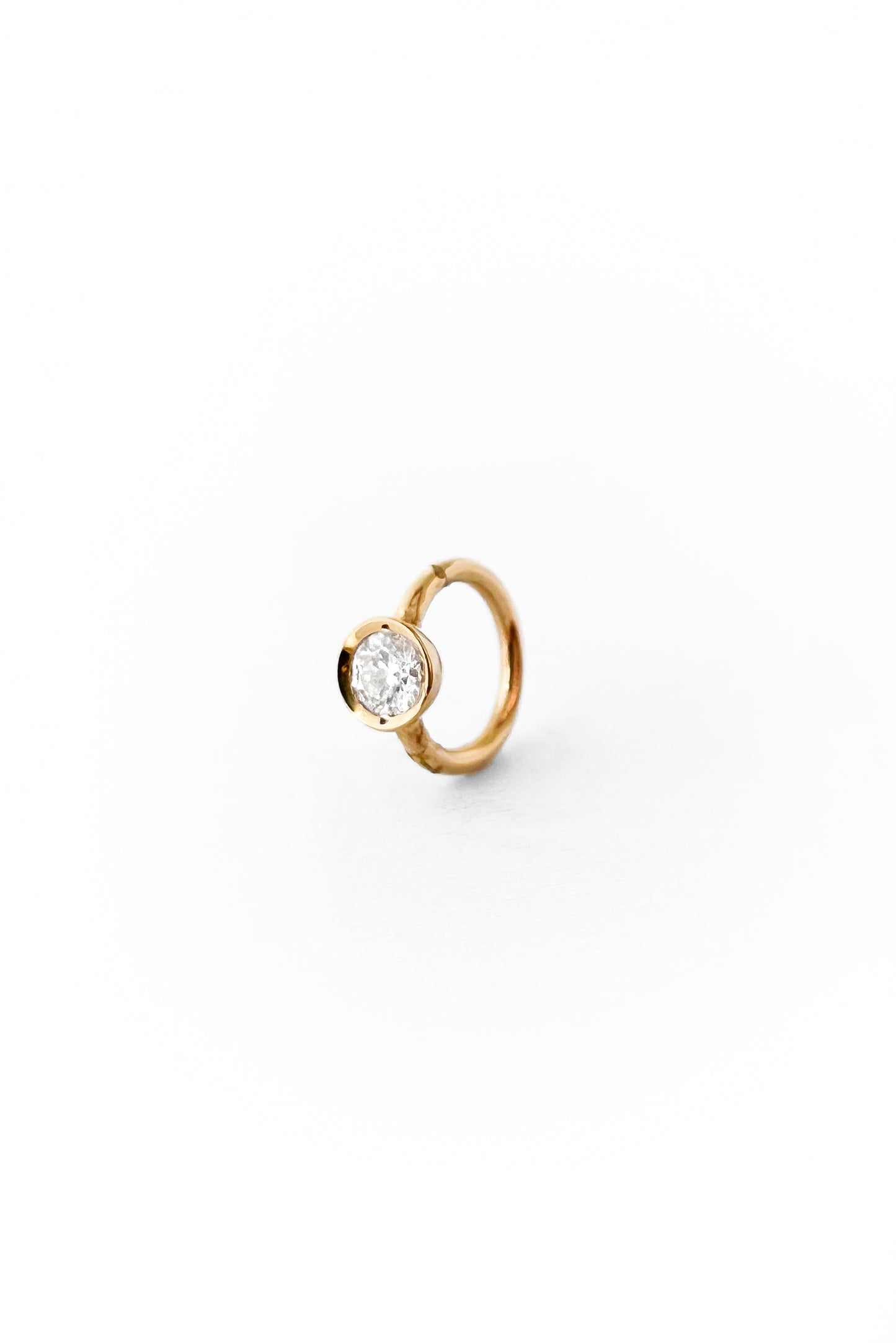 Créole 3 mm Eye diamond en or
