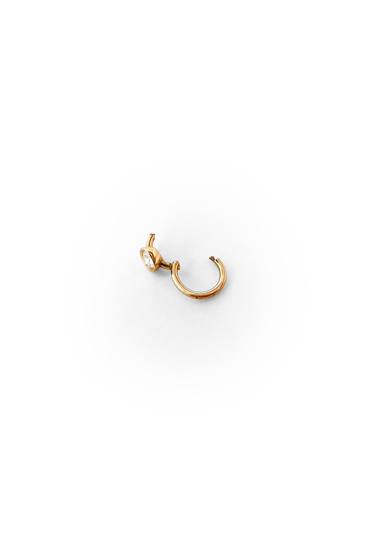 Créole 3 mm Eye diamond en or