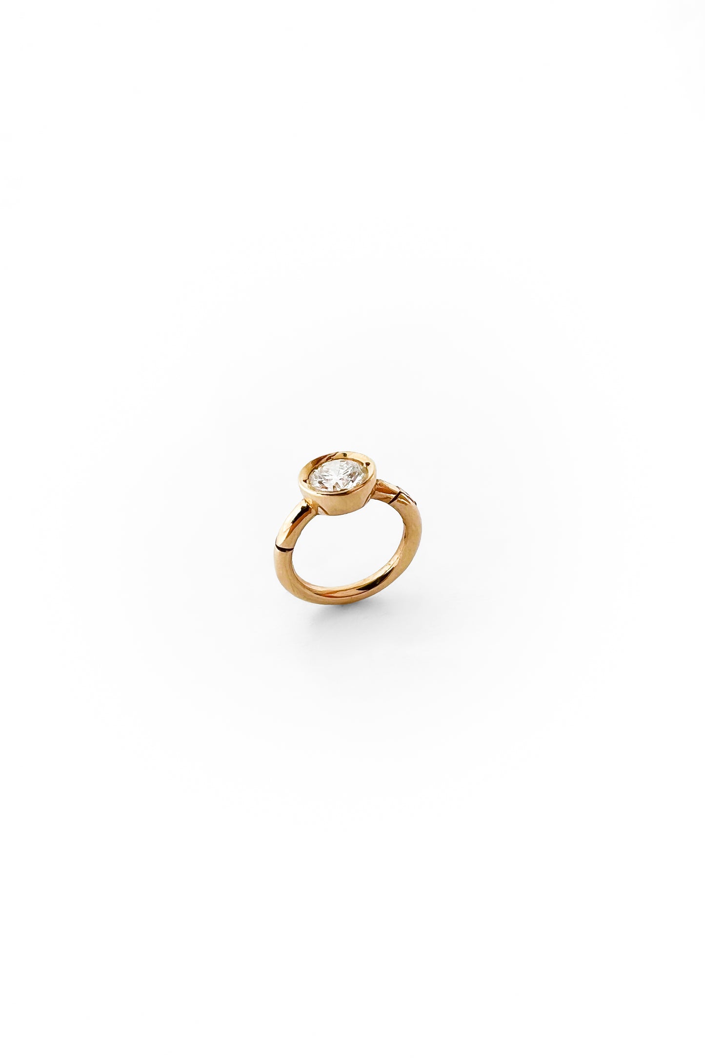 Créole 3 mm Eye diamond en or