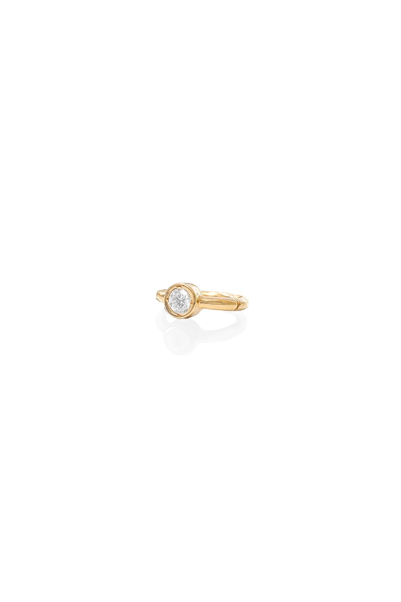 Aro 2 mm Eye Diamond de oro