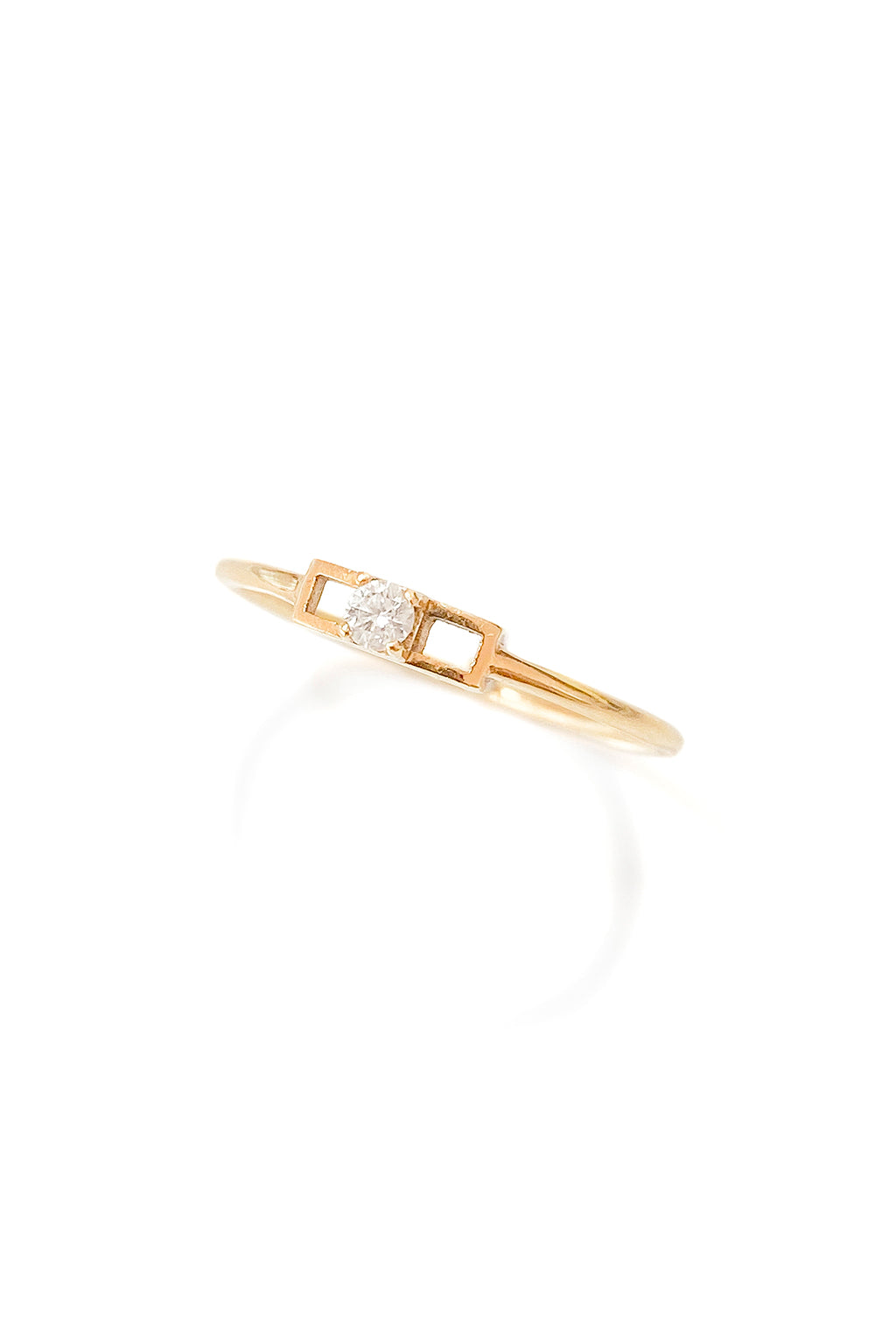 Anillo Frame Diamond de oro