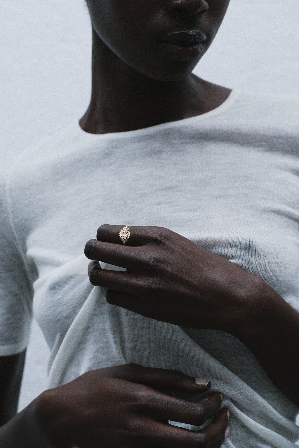 Light Sugar Signet gold ring