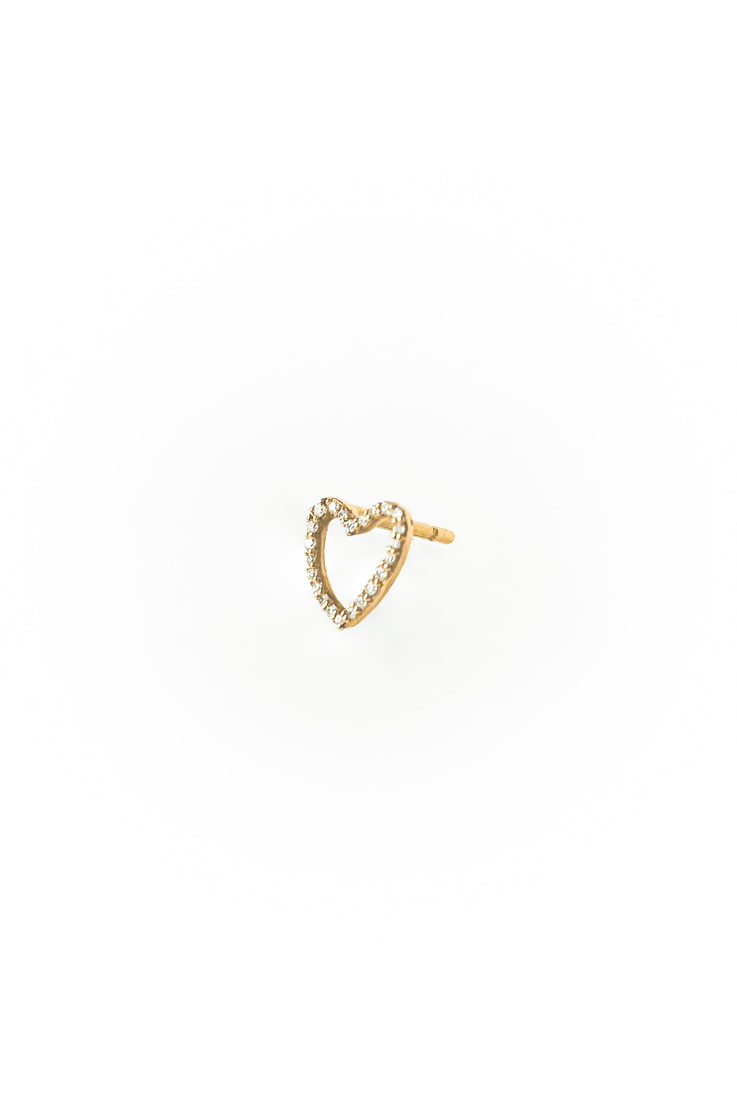 Love Bubble diamonds gold earring