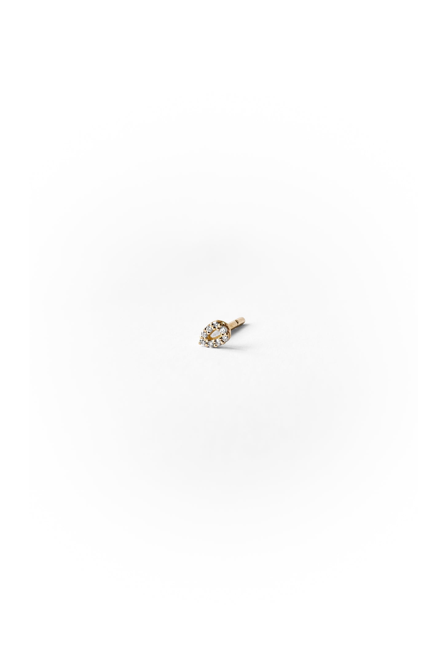 Boucle d'oreille Mini Bubble diamonds en or