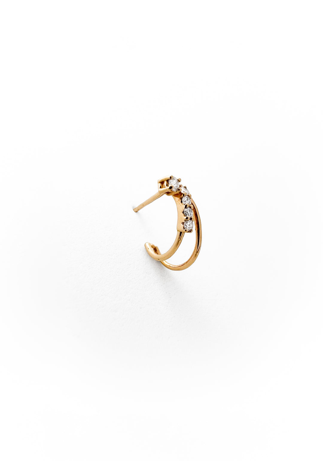 Boucle d'oreille Mixing Two en or