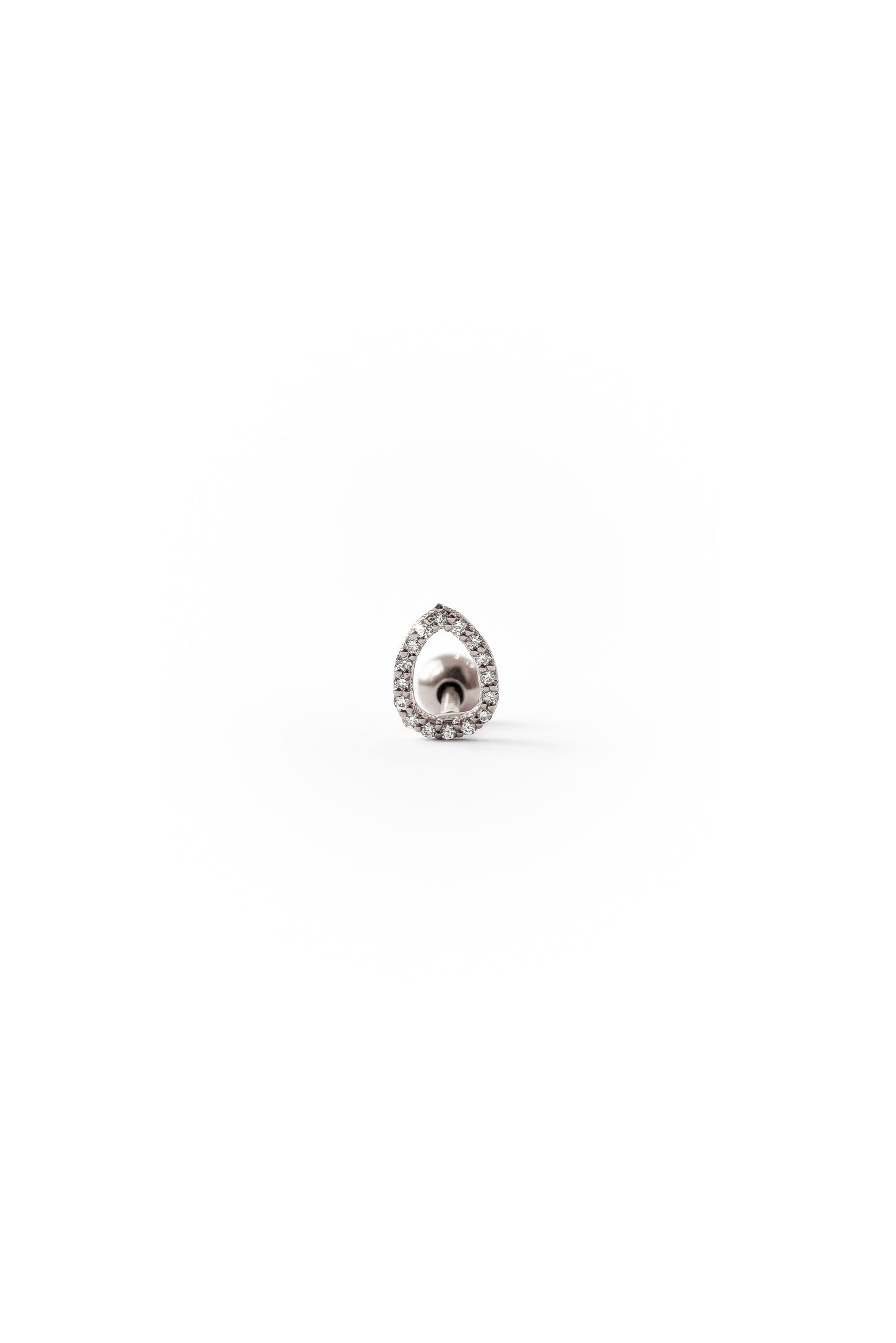 Pendiente Small Bubble diamonds de oro