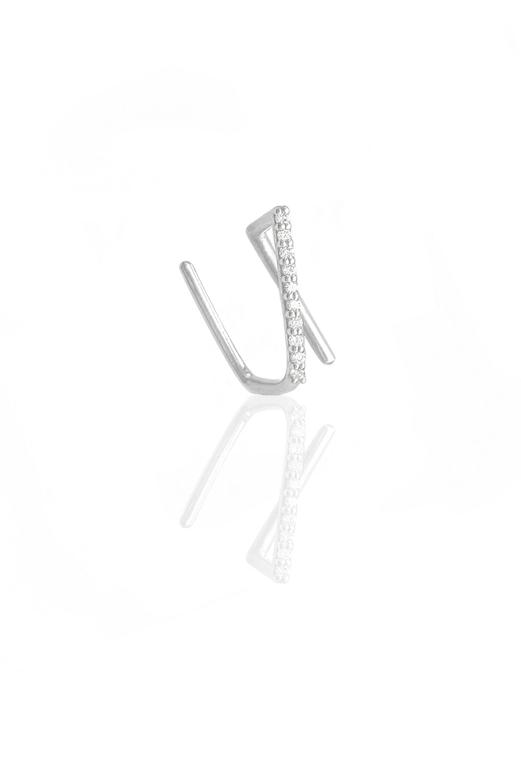 Stick Diamonds gold earring