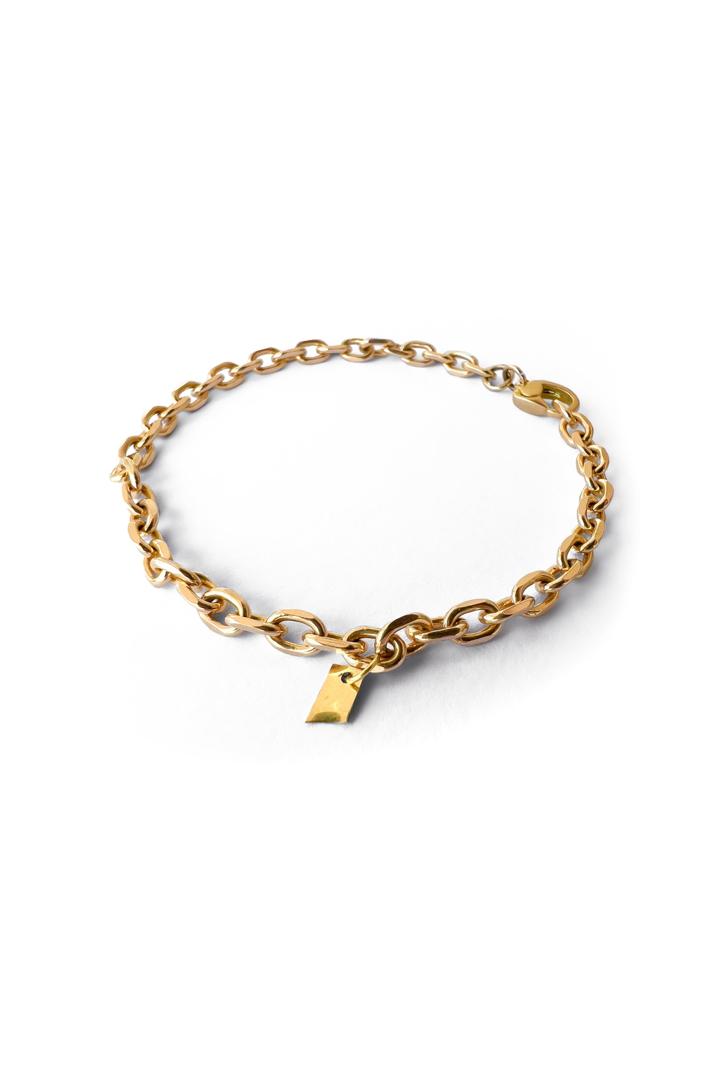 Thick gold bracelet