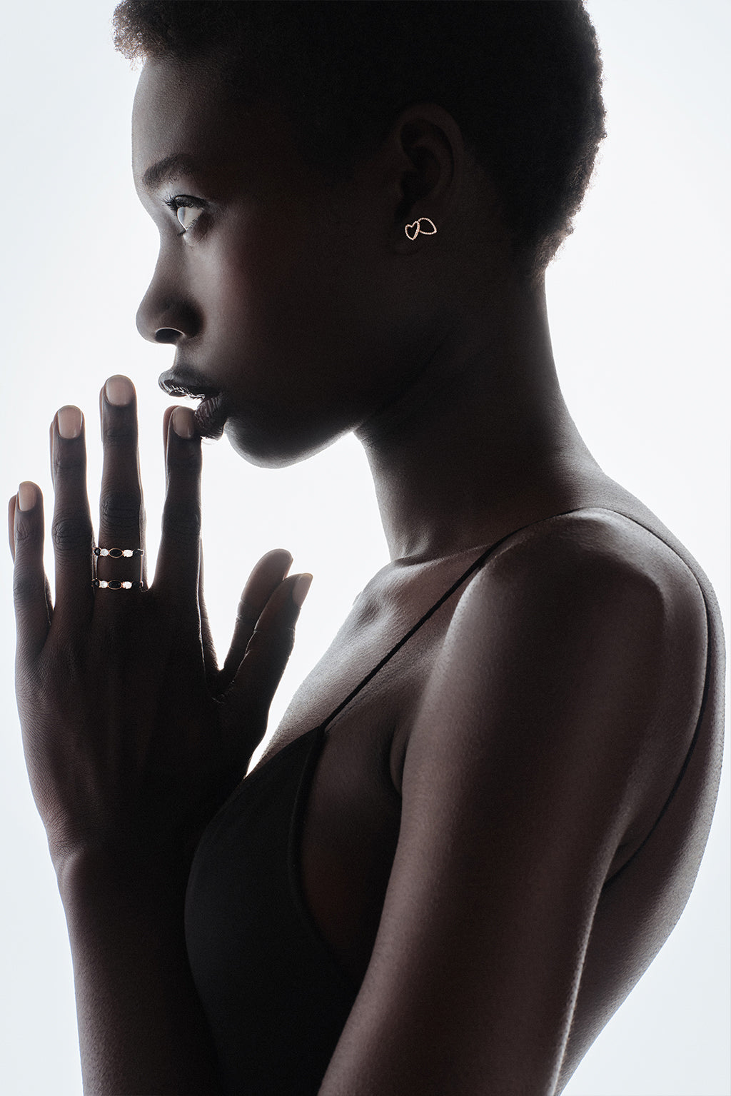 Anillo Zebra diamonds de oro