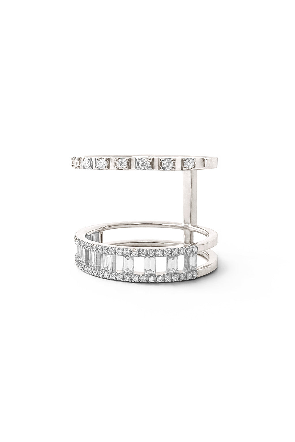 double diamond engagement ring