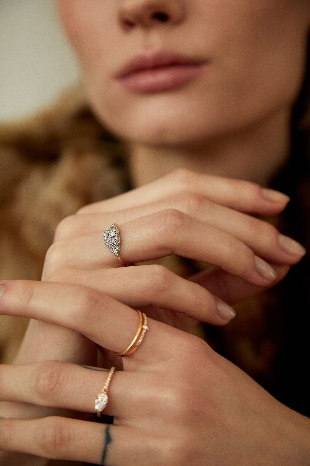 Bague Signet diamonds