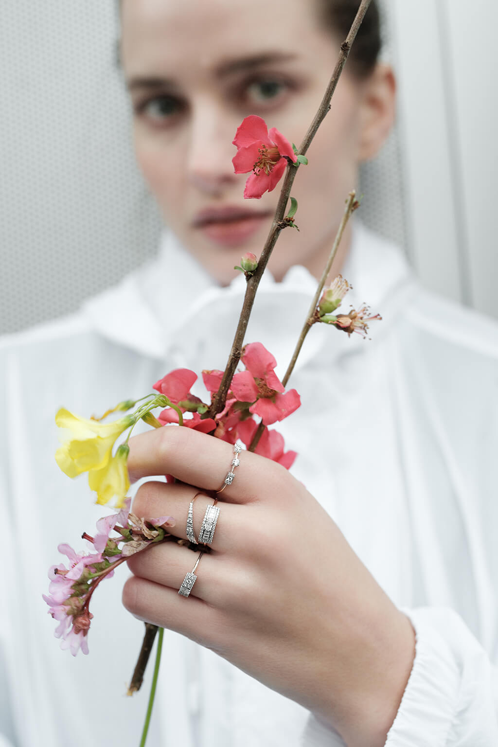 Second Wife Baguettes gold ring