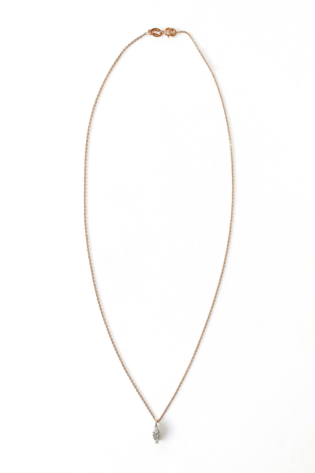 Drop gold necklace