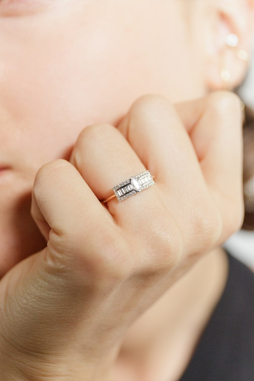 Bague Second Wife Marquise en or