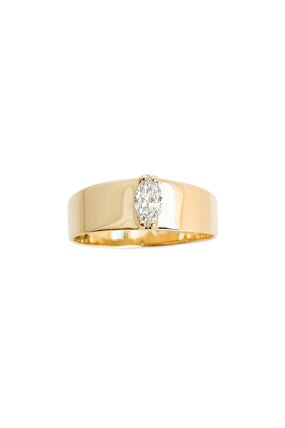 Band marquise 6 x 3 mm gold ring