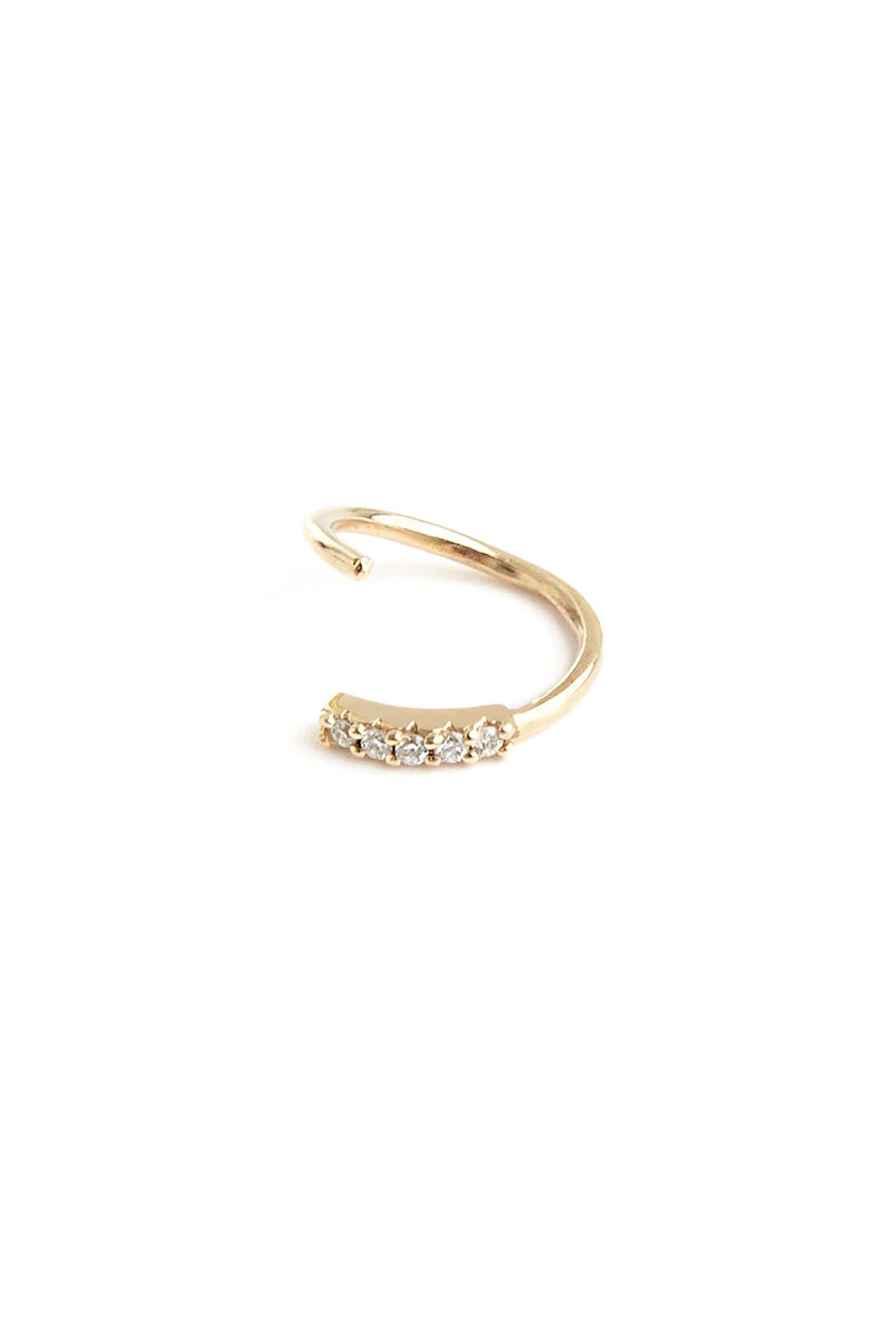 Mini Créole diamonds en or