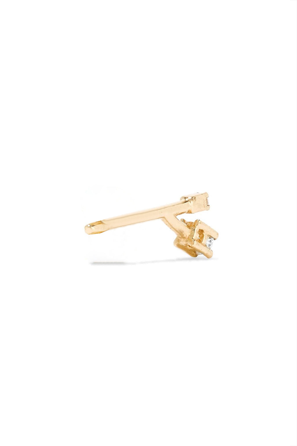 Big Spark yellow gold earring