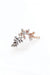 Big cascade diamonds gold earring