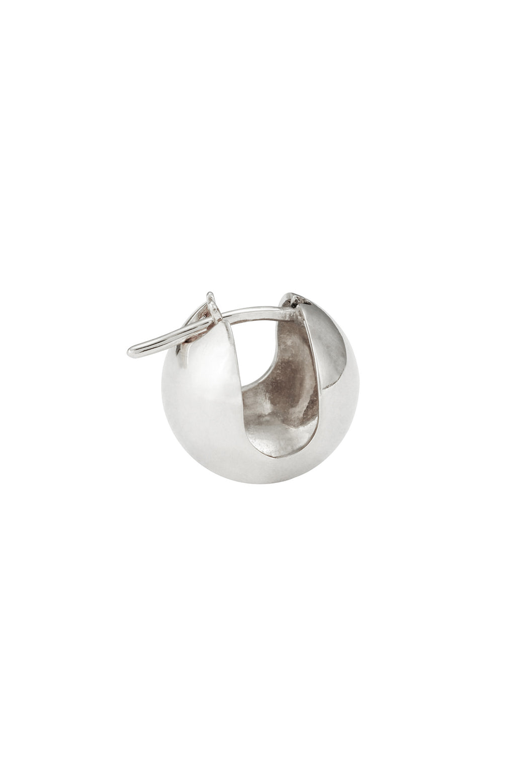 Sphere gold earring