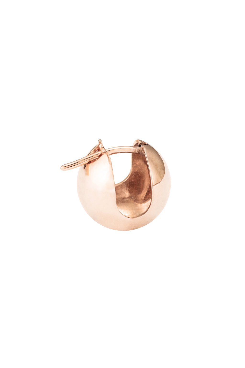 Sphere gold earring