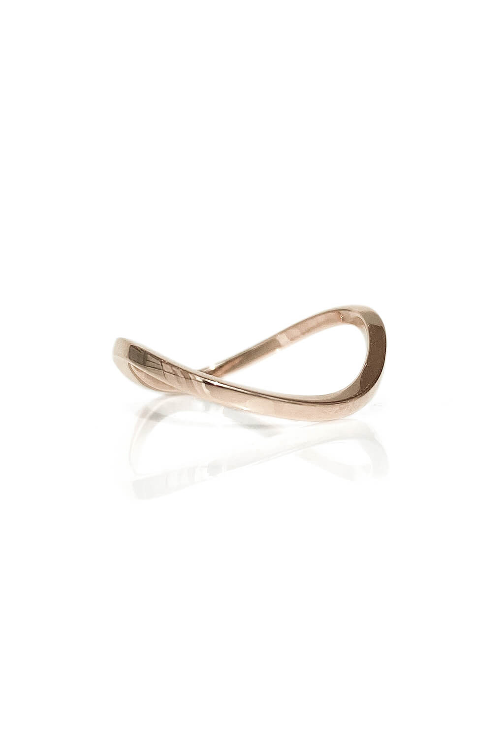 Bague Wave 1'5 Squared Band en or