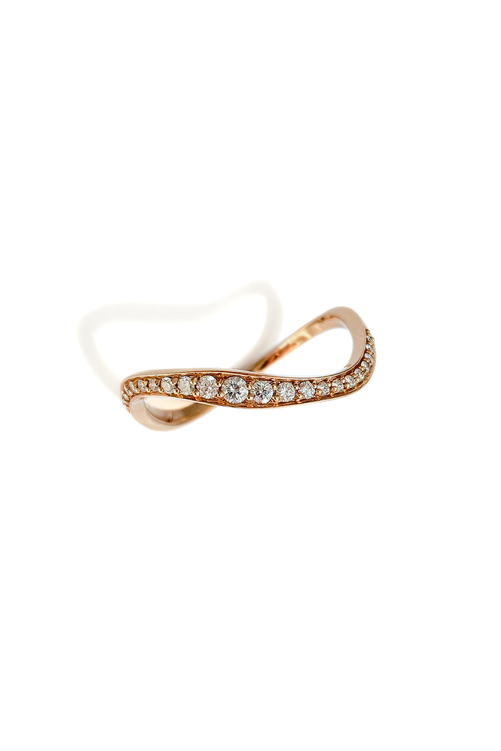 Wave gold ring