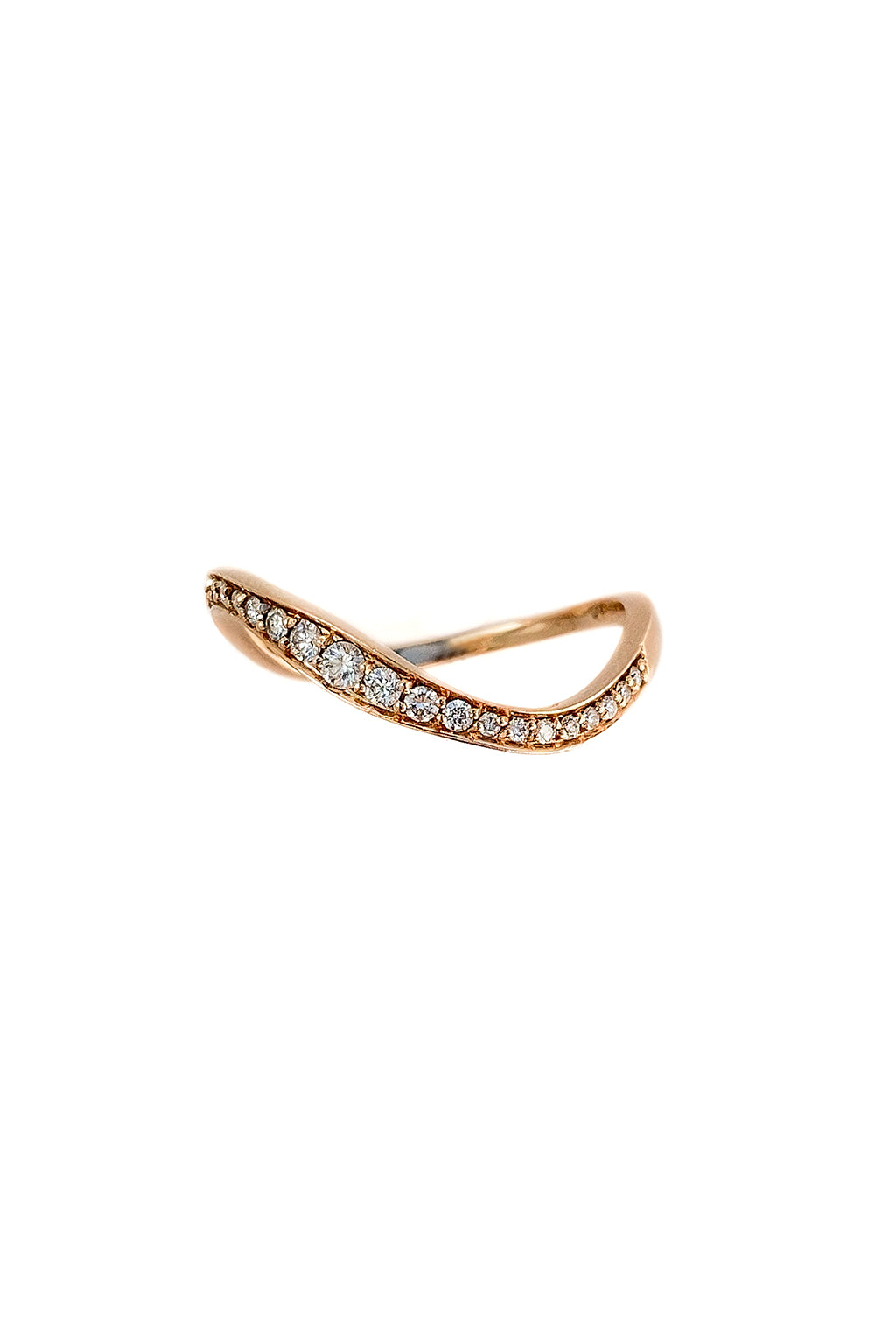 Wave gold ring