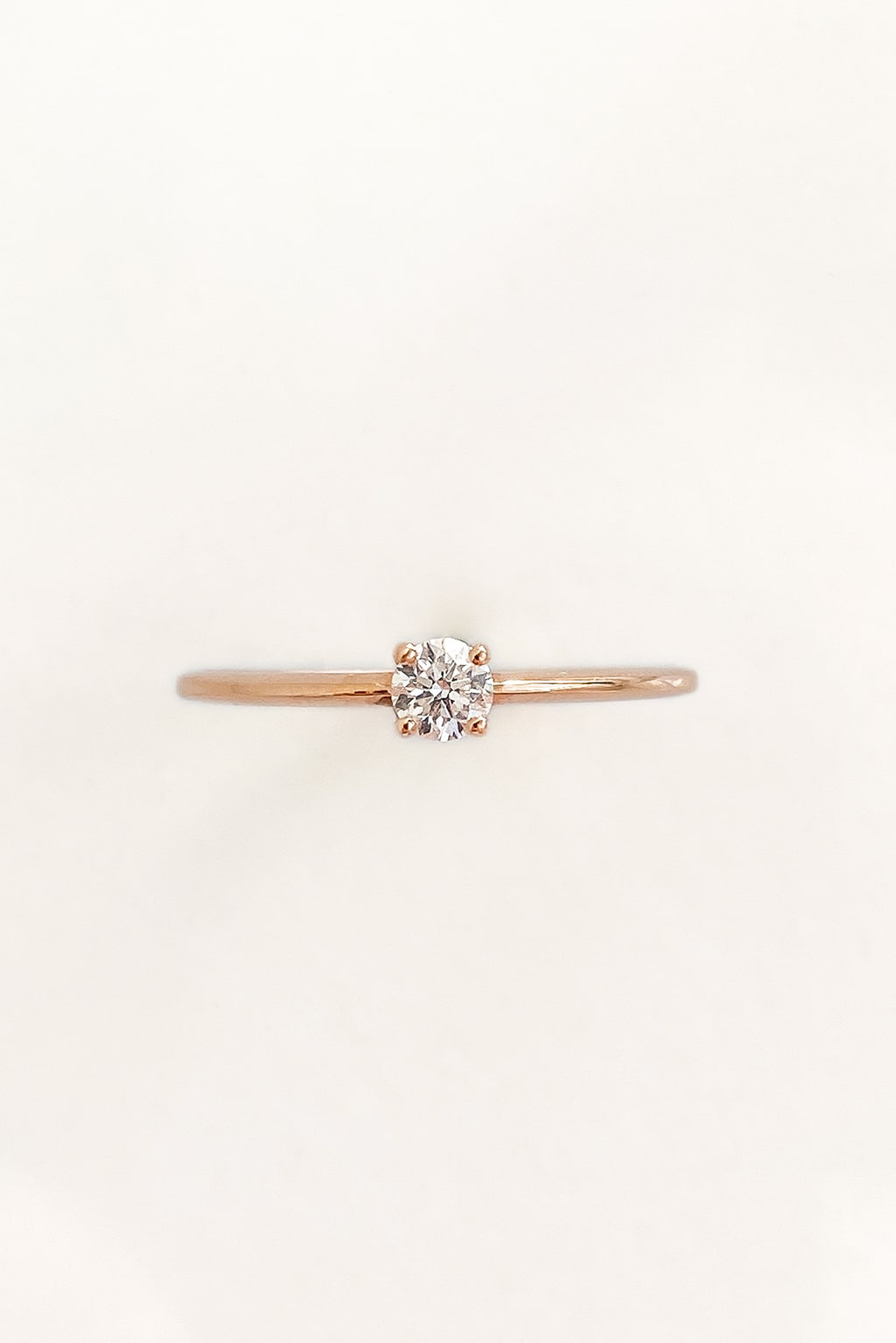 Anillo diamante Solitario 3,5 mm en oro