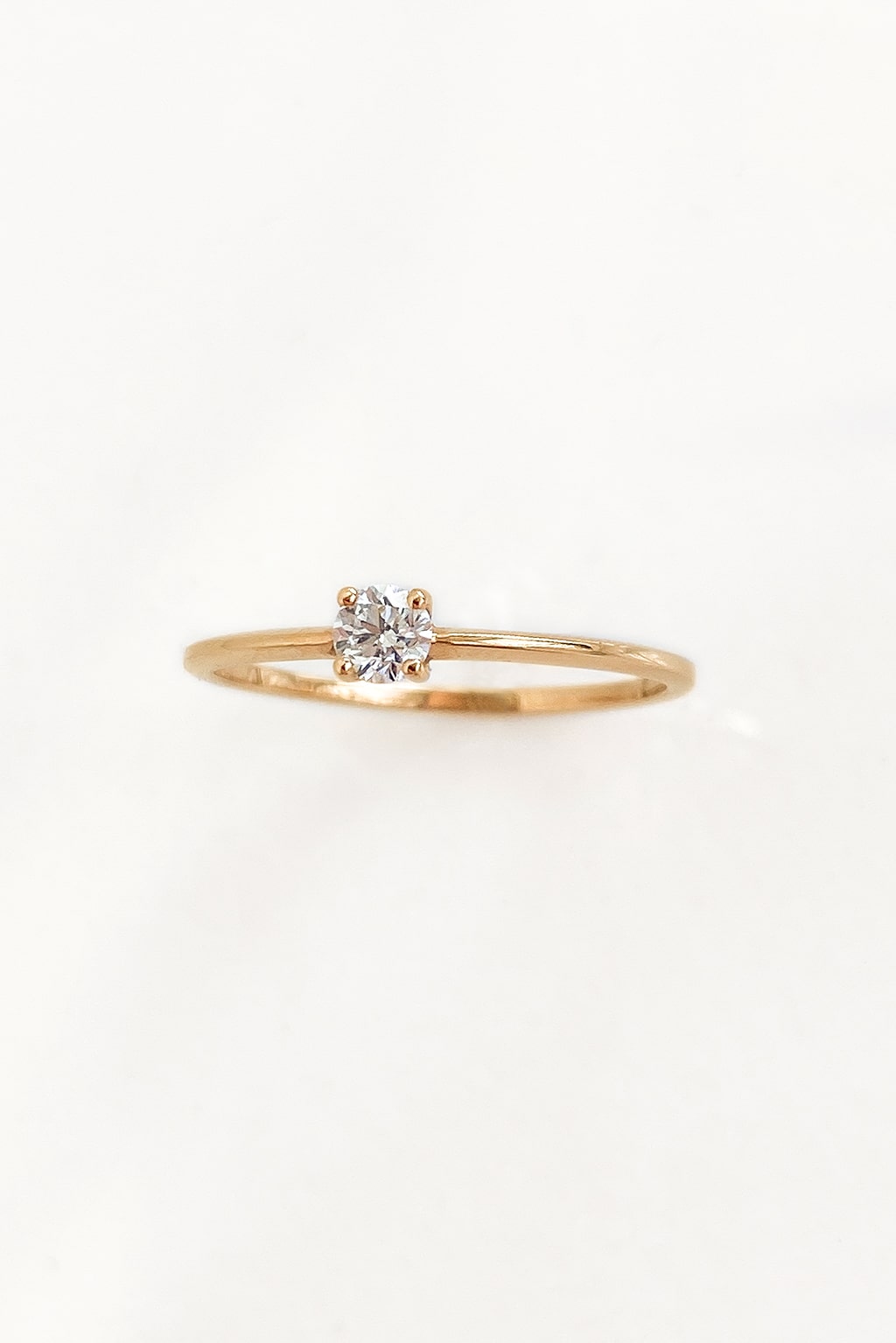 Anillo diamante Solitario 3,5 mm en oro