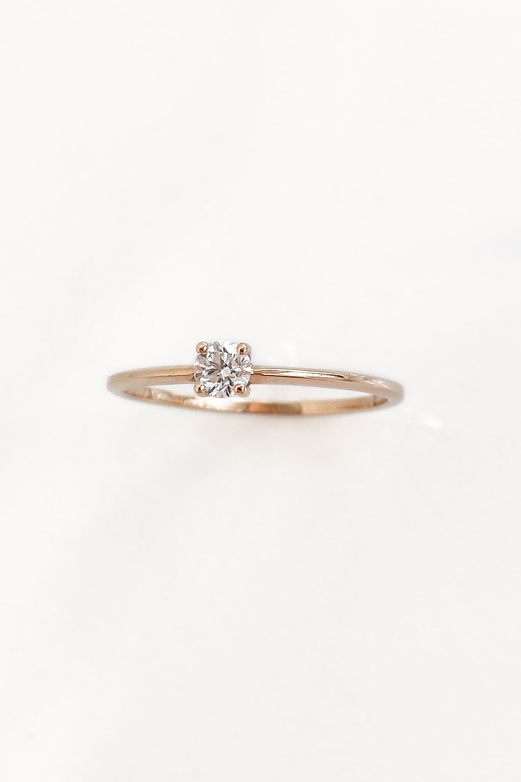 Anillo diamante Solitario 3,5 mm en oro