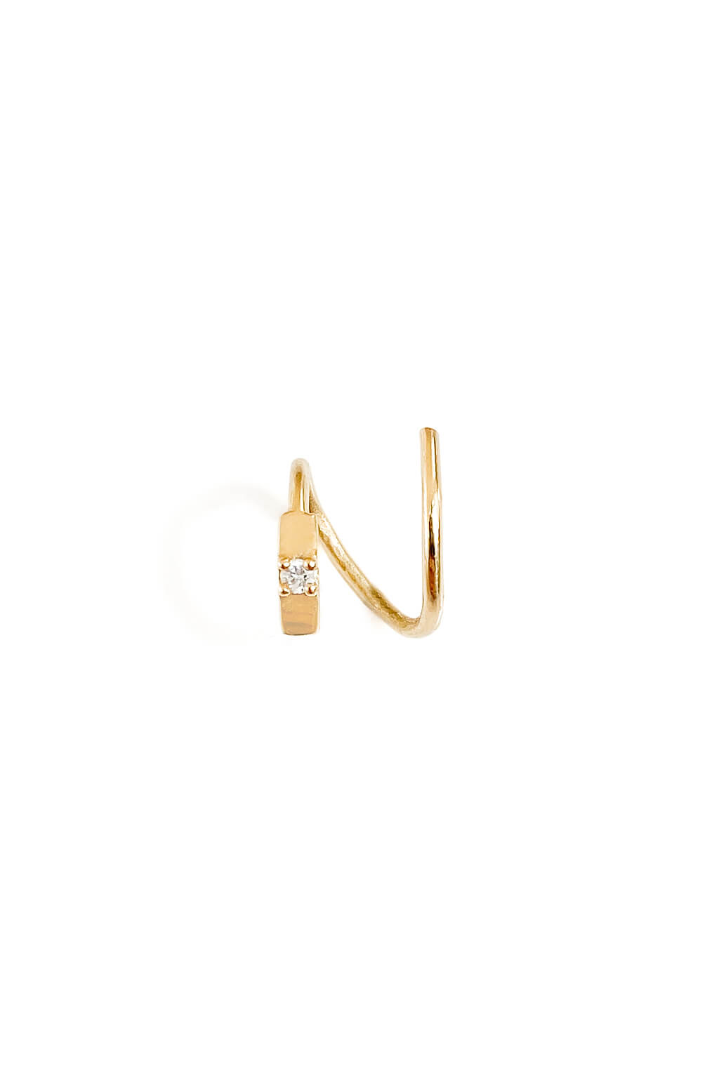 Tag Snake gold earring