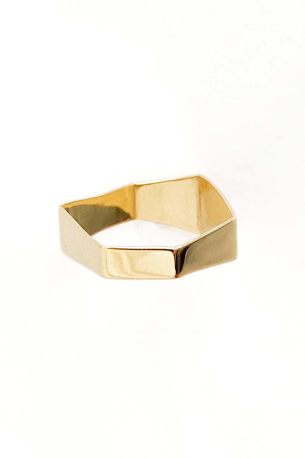 Irregular Signet gold ring