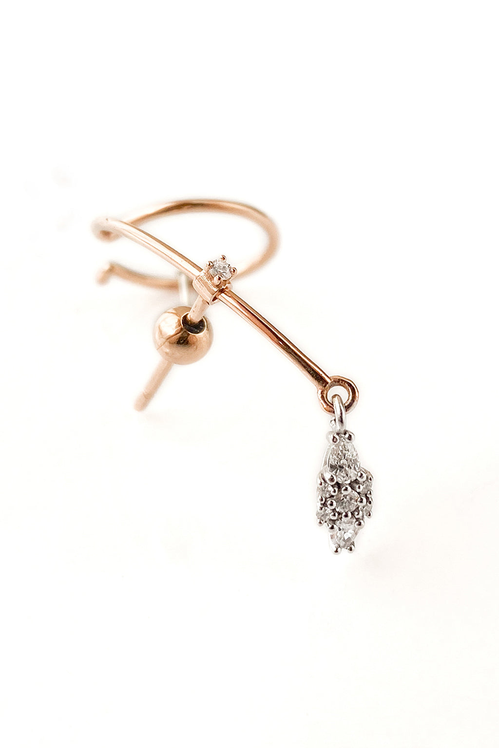 Pendiente Dancer Drop de oro