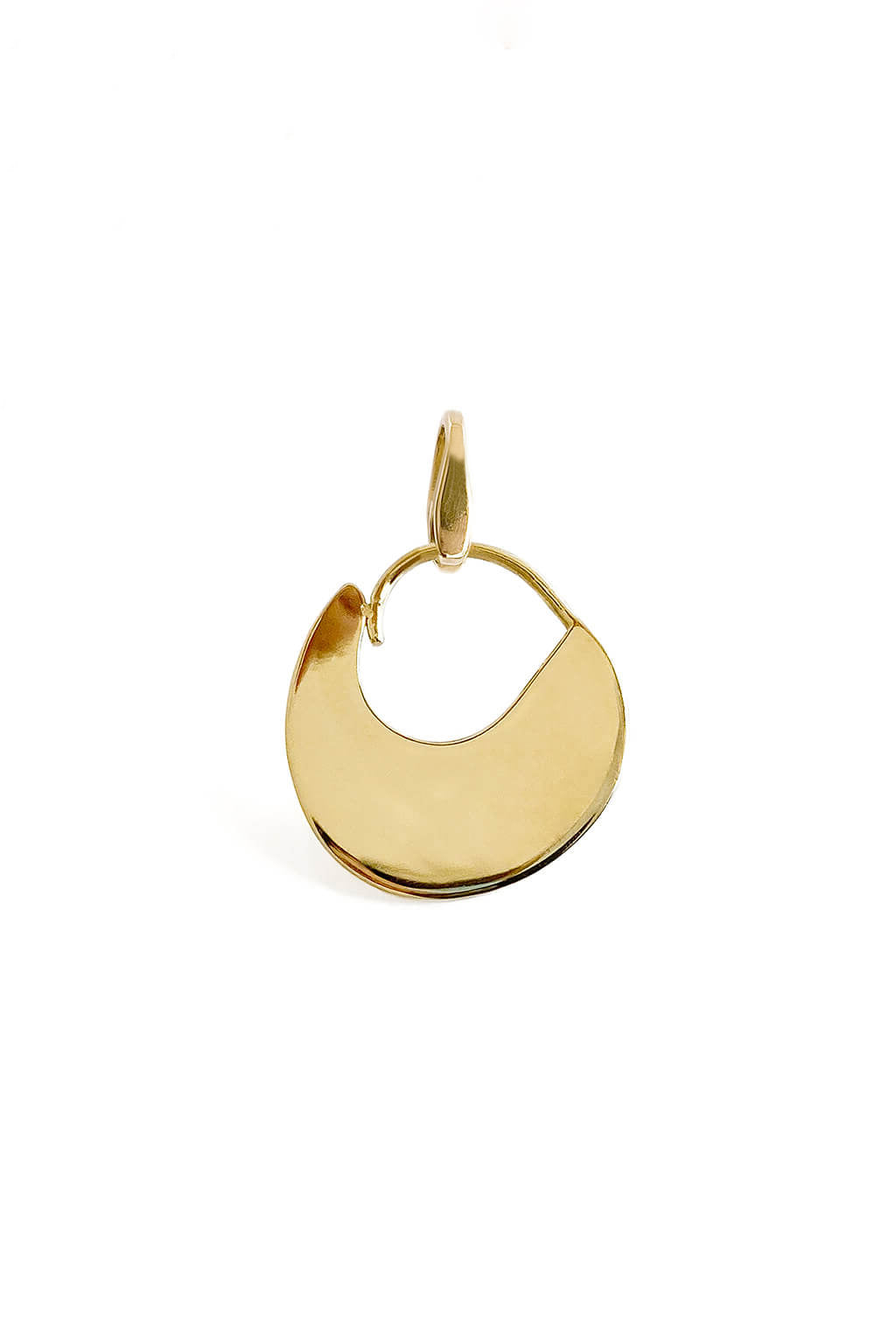 Halfmoon gold pendant