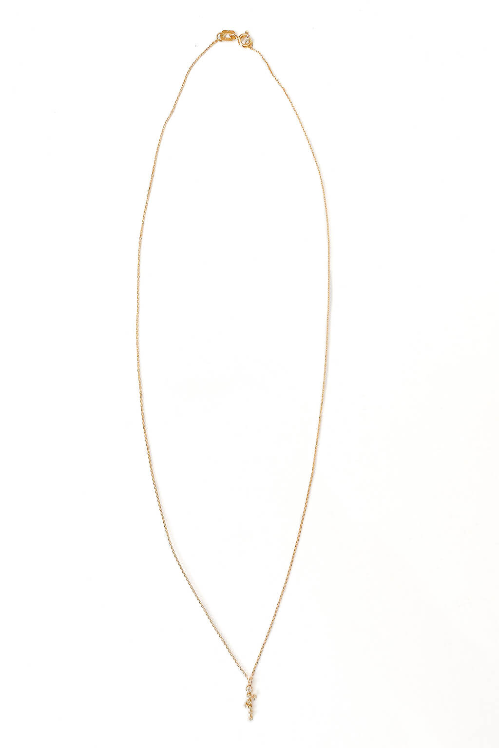 Cascade diamonds gold necklace