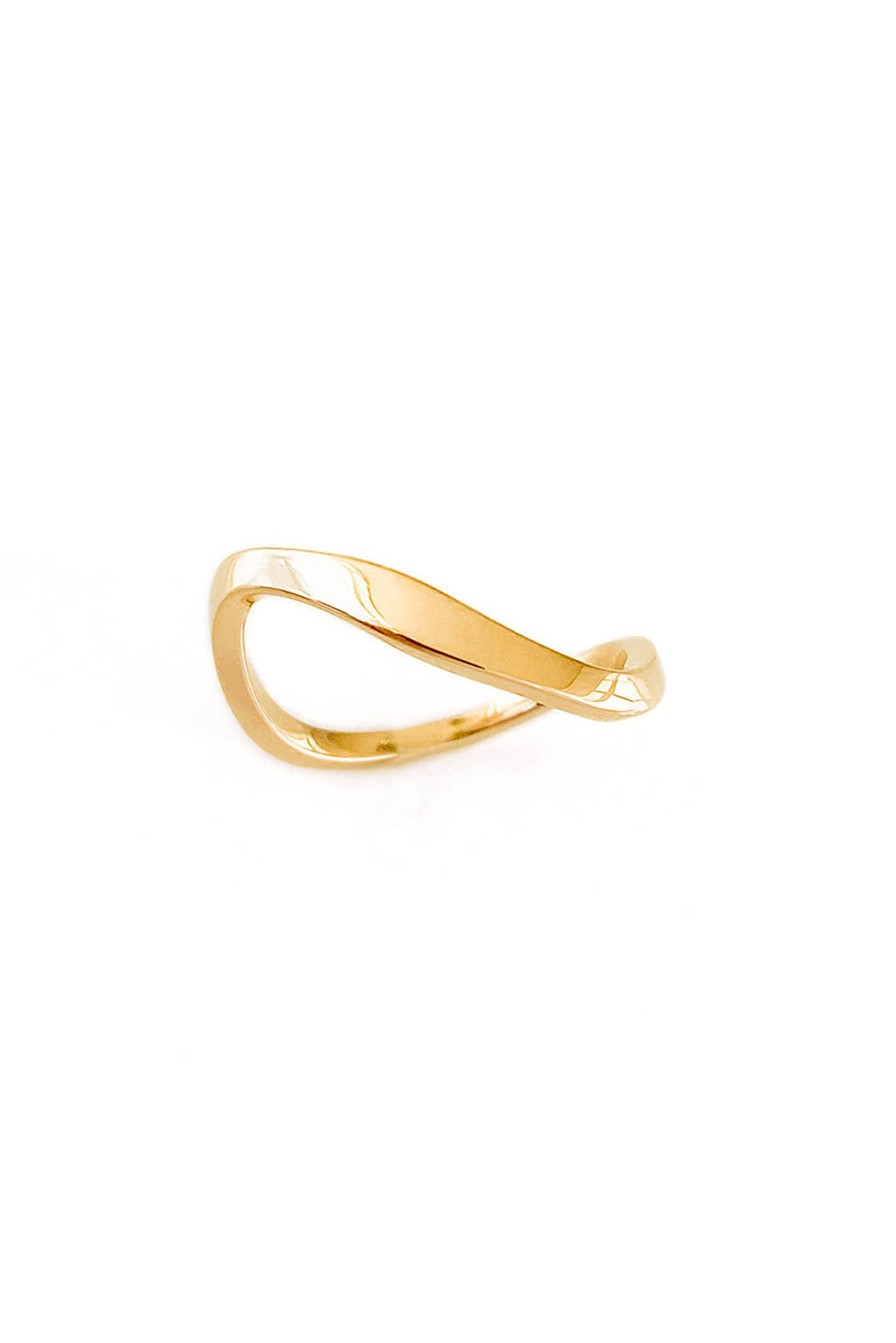 Anillo Wave Band de oro