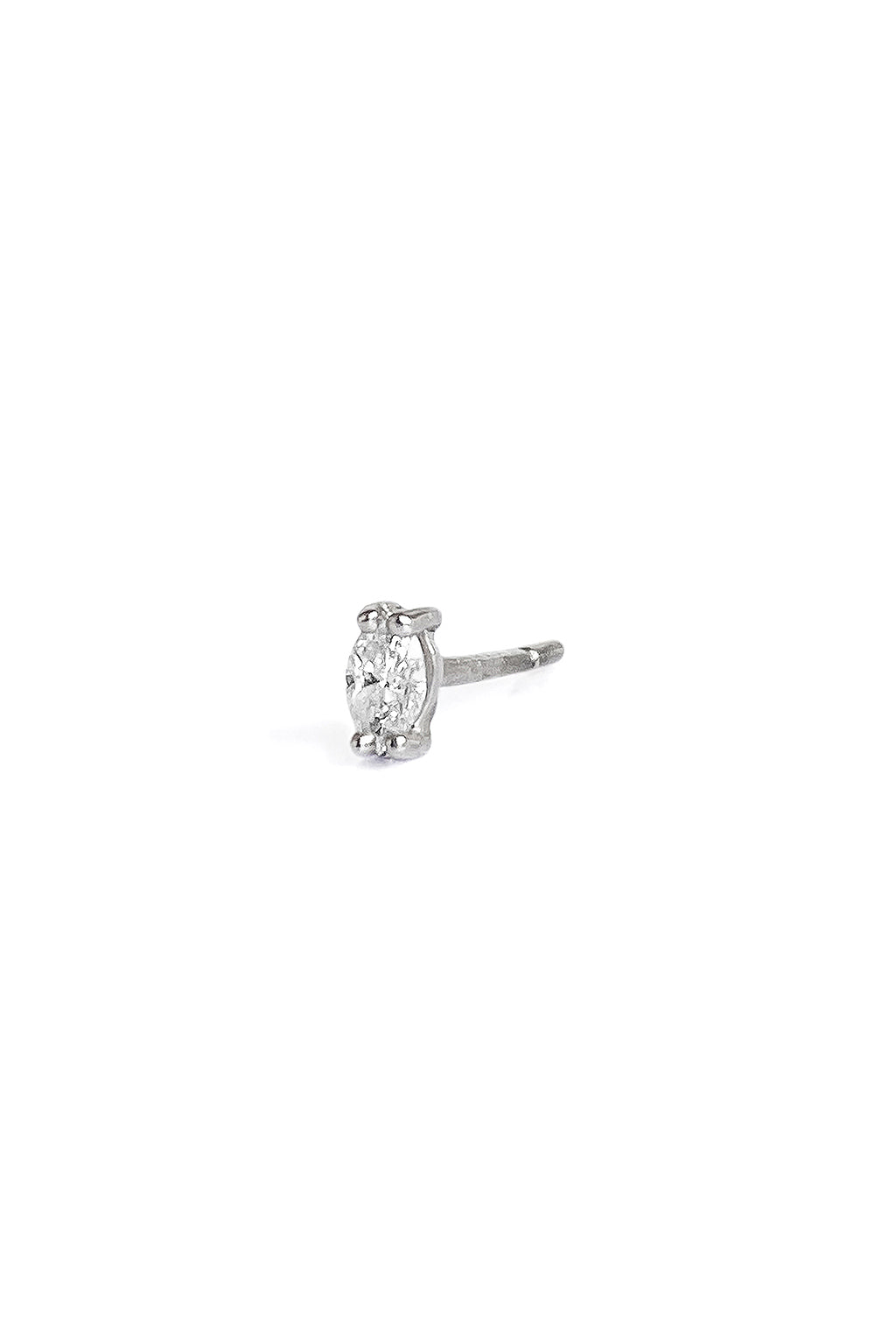 Simple Marquise gold stud