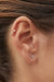 Simple Marquise gold stud