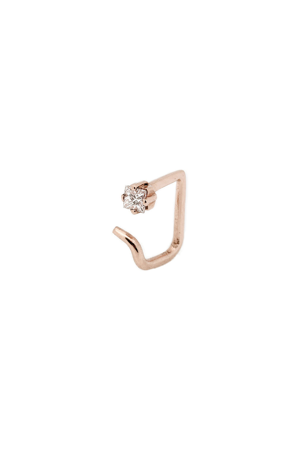 Piercing Fleur de oro y diamante