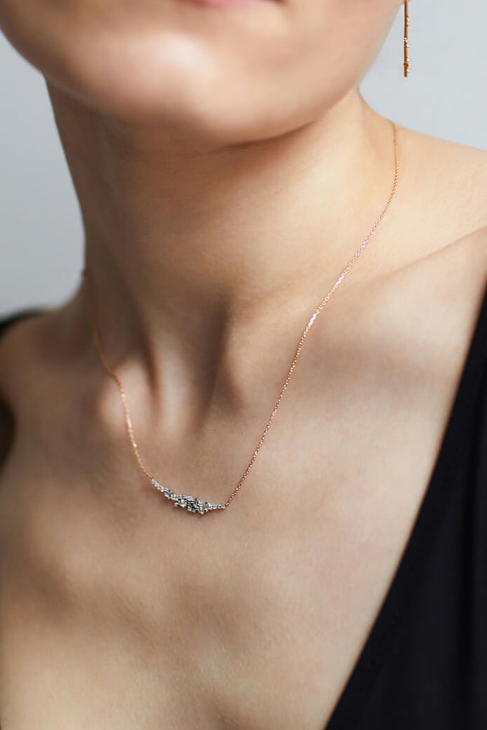 Rain gold necklace