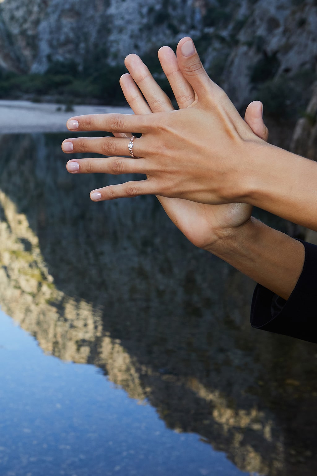 4'5 mm Big Rain gold ring