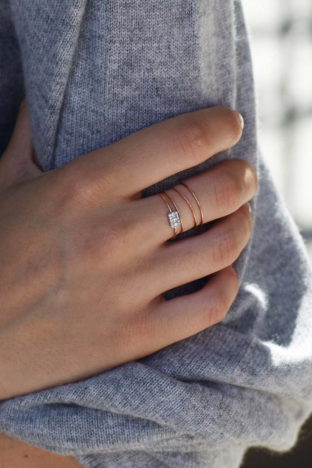 Wife rose gold ring