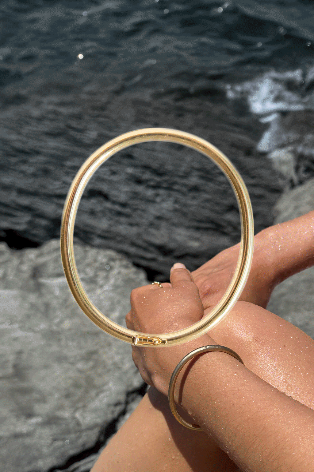 Gold Oval Bracelet