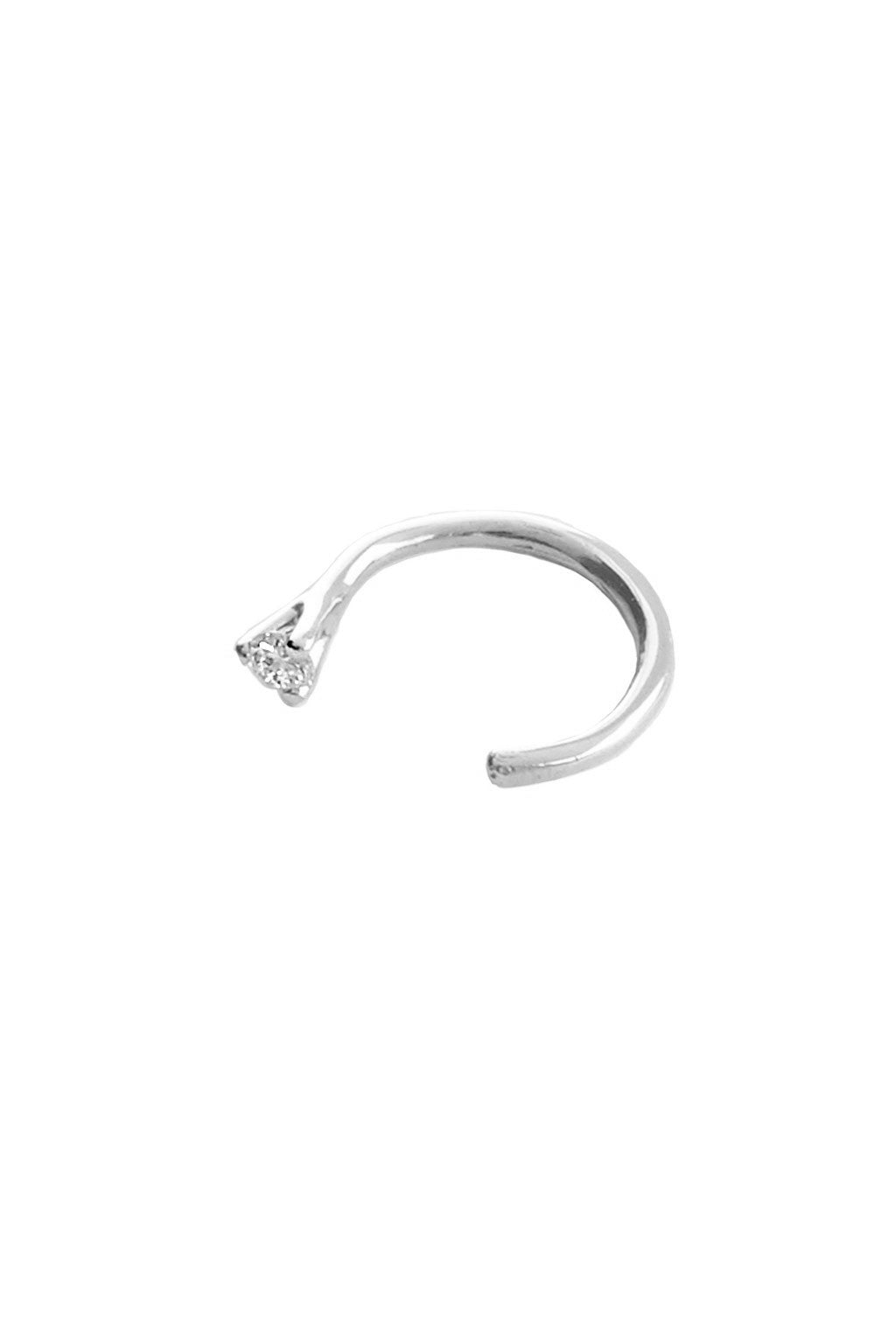 Piercing 3 garras de oro y diamante
